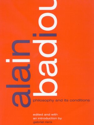 cover image of Alain Badiou
